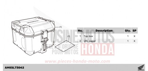 KIT,TOP BOX(AL) CRF1100DP de 2023
